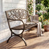 Levede Garden Bench Seat Outdoor Furniture Patio Park Lounge Chair Bronze 3 Seat-2072893558154727430