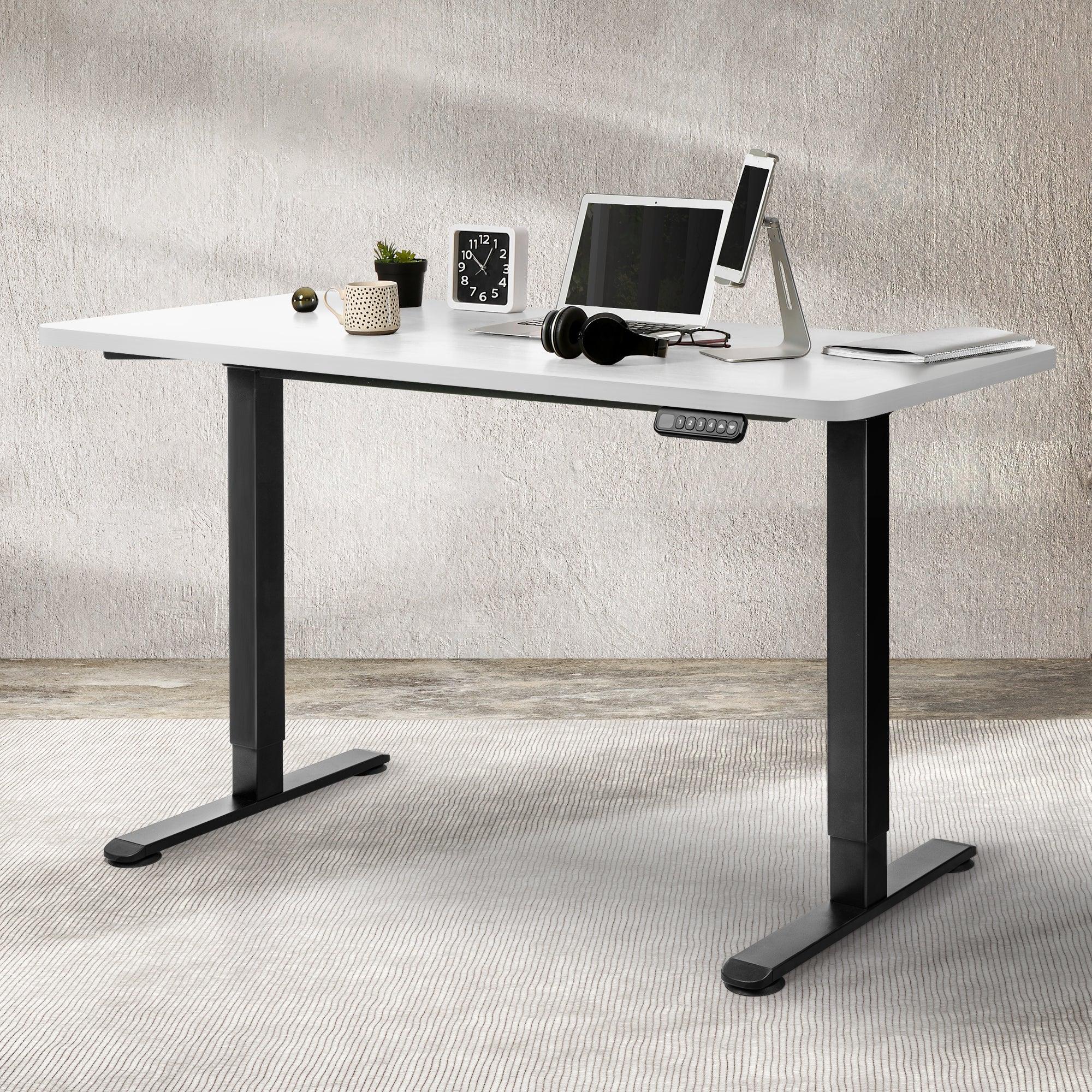 Levede Desktop For Motorised Adjustable Black 140X70CM White-2018816898417954822