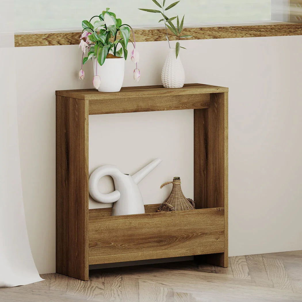 Levede Side Table with Magazine Rack Small End Table-2029387217927016454