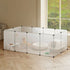 Pawz 12 Panels Guinea Pig Rabbit Puppy Playpen Fence-2050056917044301830