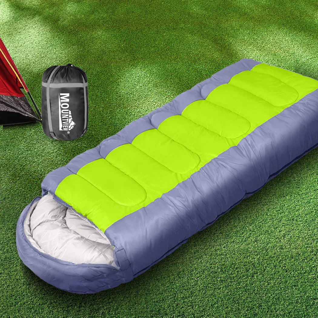 Mountview Sleeping Bag Outdoor Camping Grey-2029387241587085318