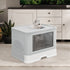 PaWz Foldable Cat Litter Box Tray Enclosed Grey-2029387229859811334