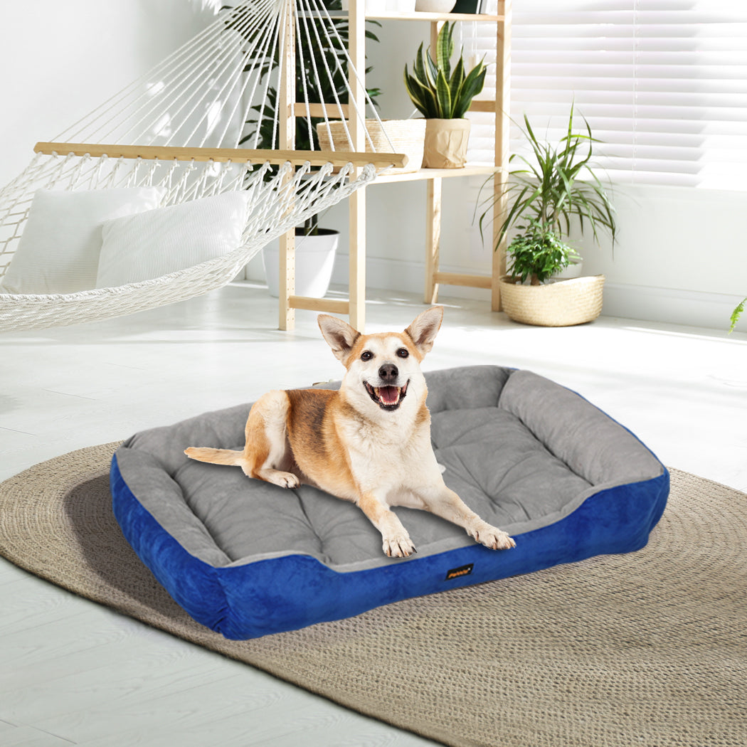 PaWz Pet Bed Dog Beds Bedding Mattress L Navy Large-2018816690686660614