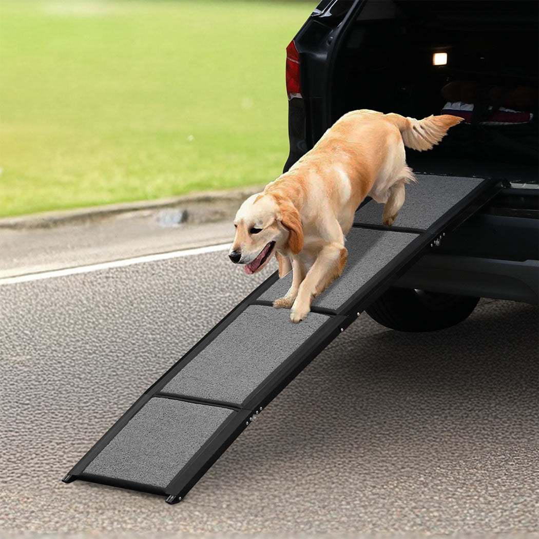 Dog Ramp For Car SUV Pet Dog Stairs Steps Ladder Travel Foldable Portable