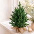 Santaco Christmas Tree 63cm Mini Xmas Tree 75 PVC Branches PVC Burlap Green-2100035037390049286