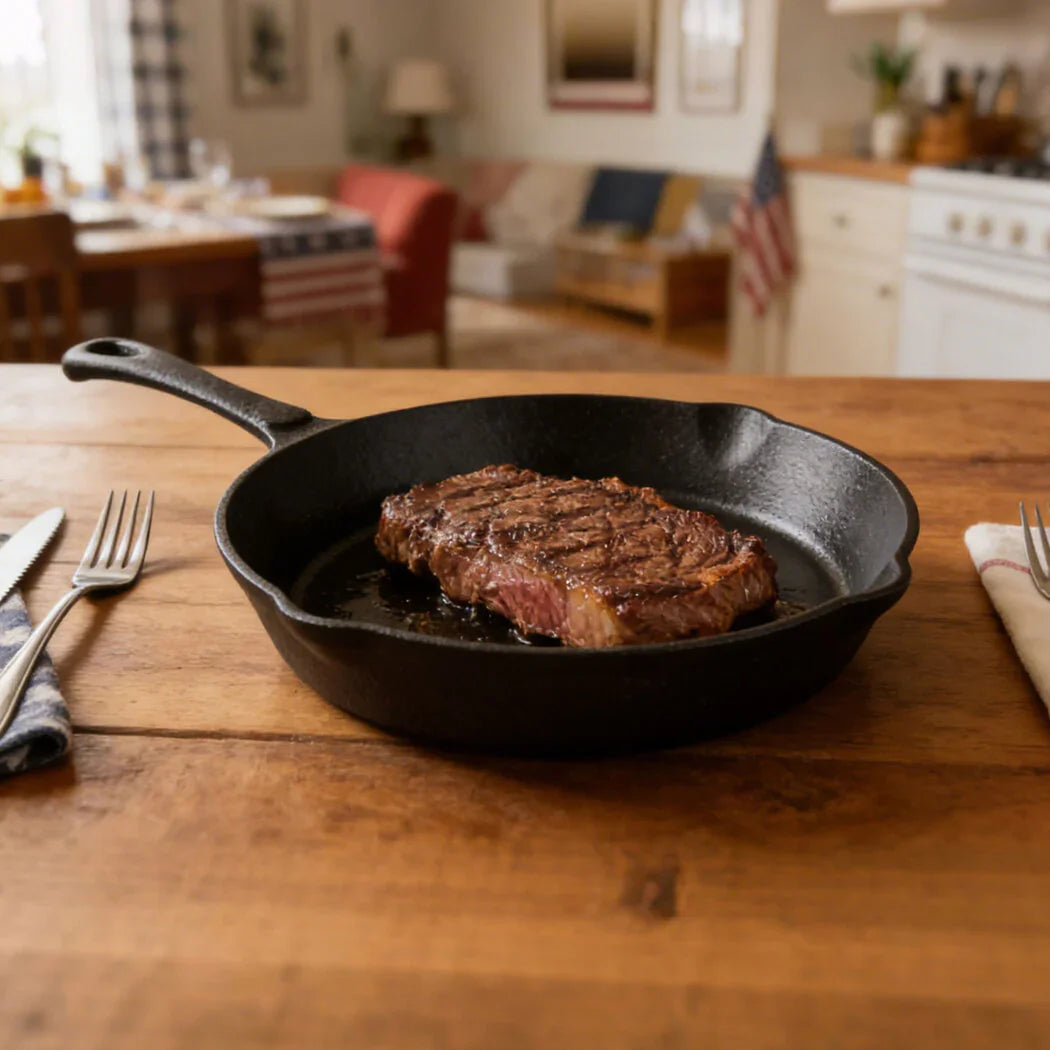 Toque Non Stick Frying Pan Cast Iron Steak Skillet 20cm-2050056916113166342