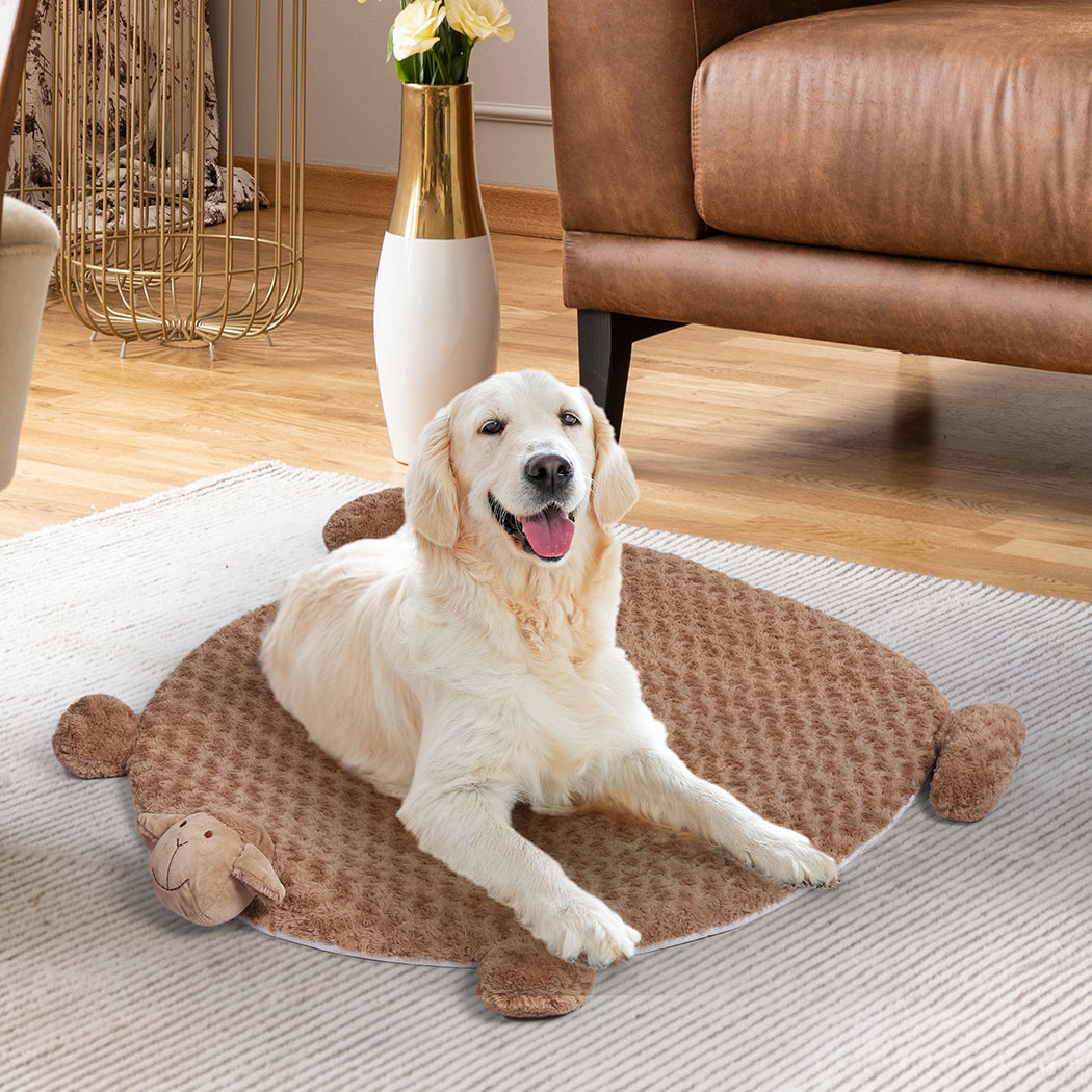 PaWz Pet Bed Cat Calming Beds Dog Squeaky L Tan Large-1864184506118967302