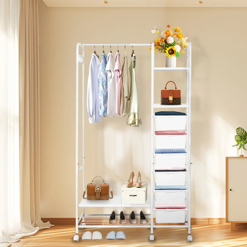 Levede 94CM Clothes Rack Stand Heavy Duty Hanging-2006732699984859142