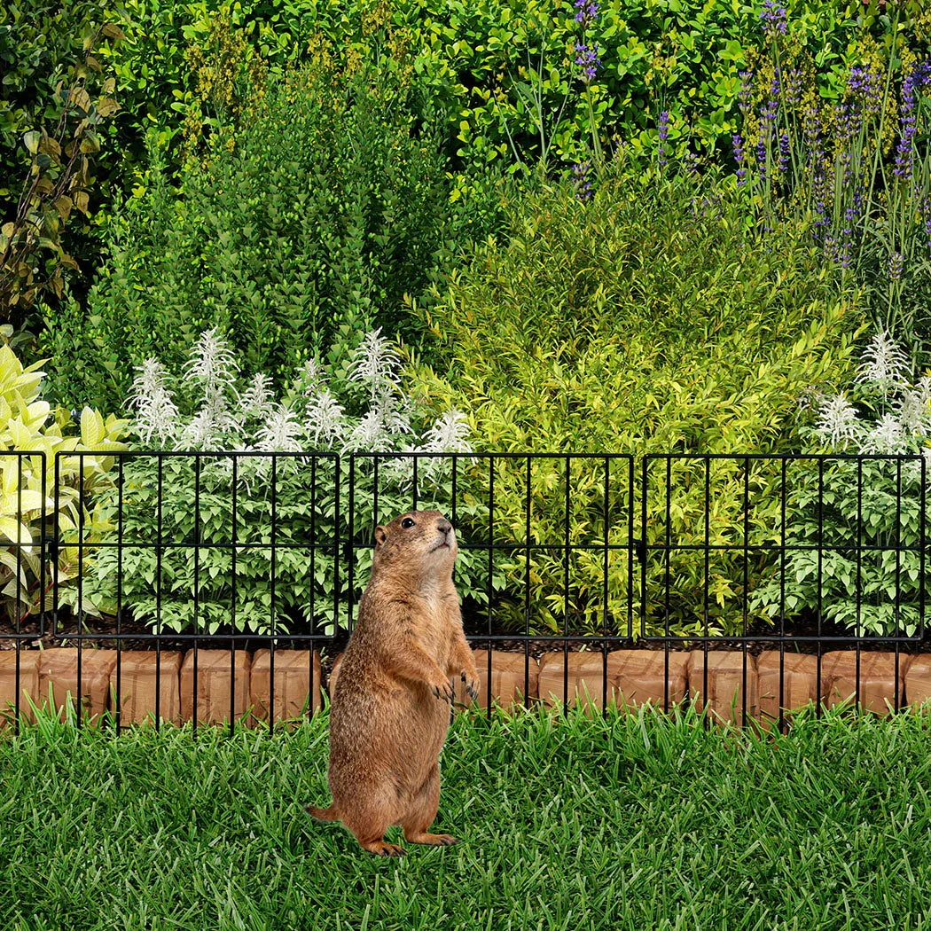 Mountview 25 Pcs Garden Fence Border Rustproof Metal-2050056905589657605