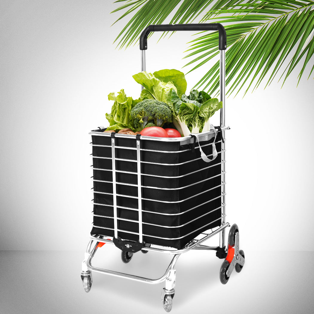 Mountview Foldable Shopping Cart Trolley-1942353201193947142
