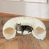 Pawz Cat Tunnel Foldable Fluffy Plush Play Tube Beige-2006732904268435463