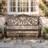 Levede Garden Bench Seat Outdoor Patio Park Lounge Backyard Chair Bronze 3 Seat-2072893558347665414