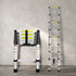 Traderight Multipurpose Ladder Telescopic 2.6M Silver 2.6 Meter-1864184264447365126