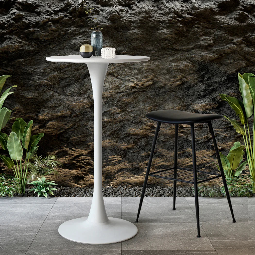 Levede 2x Round Bar Table Pub Tables White-2006733275493699590