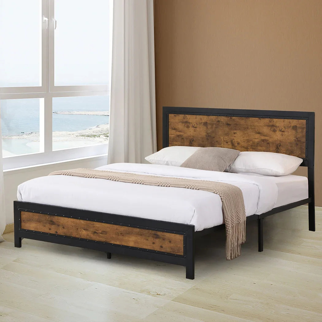 Levede Metal Bed Frame Mattress Base Queen-2018816922682003463