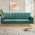 Levede Sofa Bed Convertible Velvet Lounge Recliner Couch Sleeper 3 Seater Green-2006732804997648390