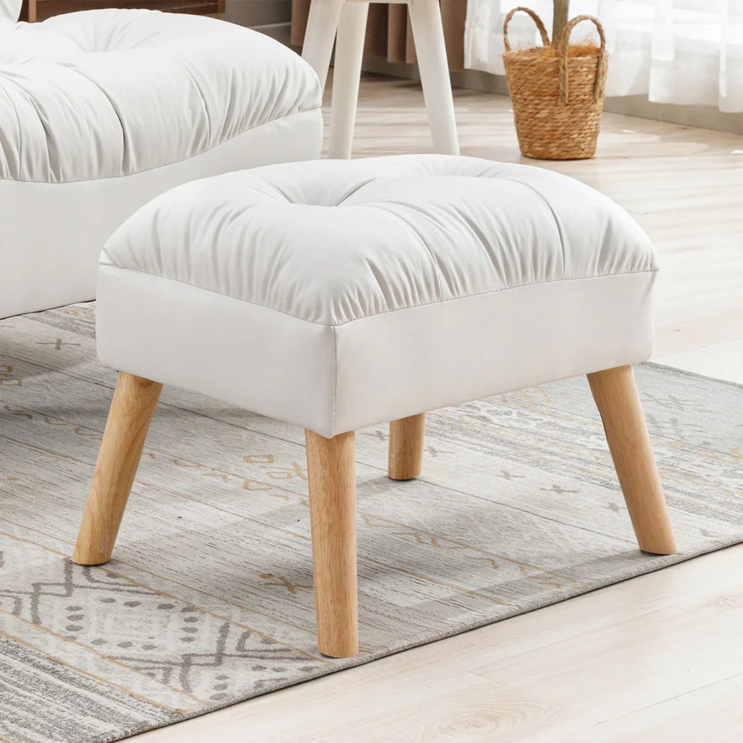 Levede Accent Ottoman Chair Footstool-2018816847268417542