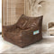 Marlow Bean Bag Chair Cover PU Indoor Dark Brown-2006733313426984966
