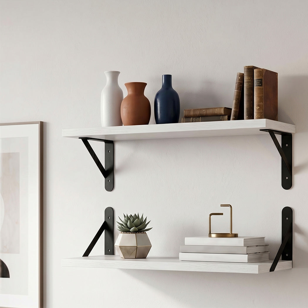 Levede Floating Wall Shelves 2Pcs Deep Wall Mounted Display Book Shelf Bedroom-2061251868176289798