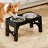 PaWz Elevated Dog Bowls 2 Stainless Steel Bowls and 1 Slow Feeder Bowl-2006732715726082054