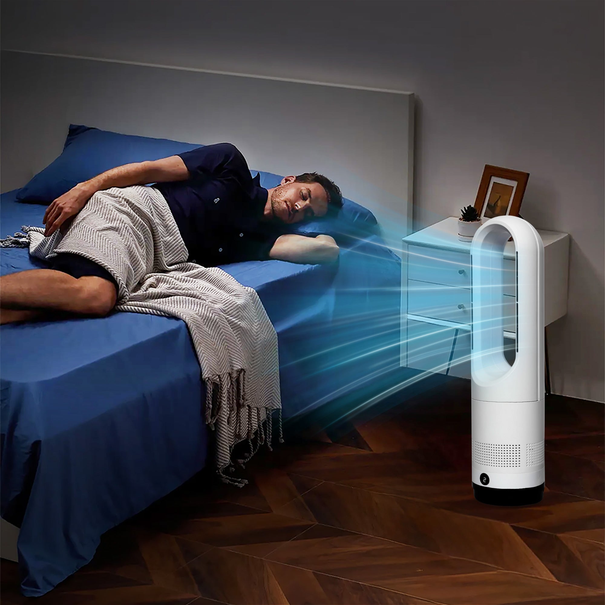 Spector Bladeless Tower Fan 2 In 1 Cooler & Heater Fan-1894516801405063175
