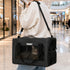 Pawz Cat Carrier Airline Under-Seat Pet Carrier 5mm Frame Black Oxford-2100034988018896902