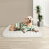 Pawz L Size Orthopedic Dog Bed with Sherpa Plush Removable Cover in White-1919892816591458310
