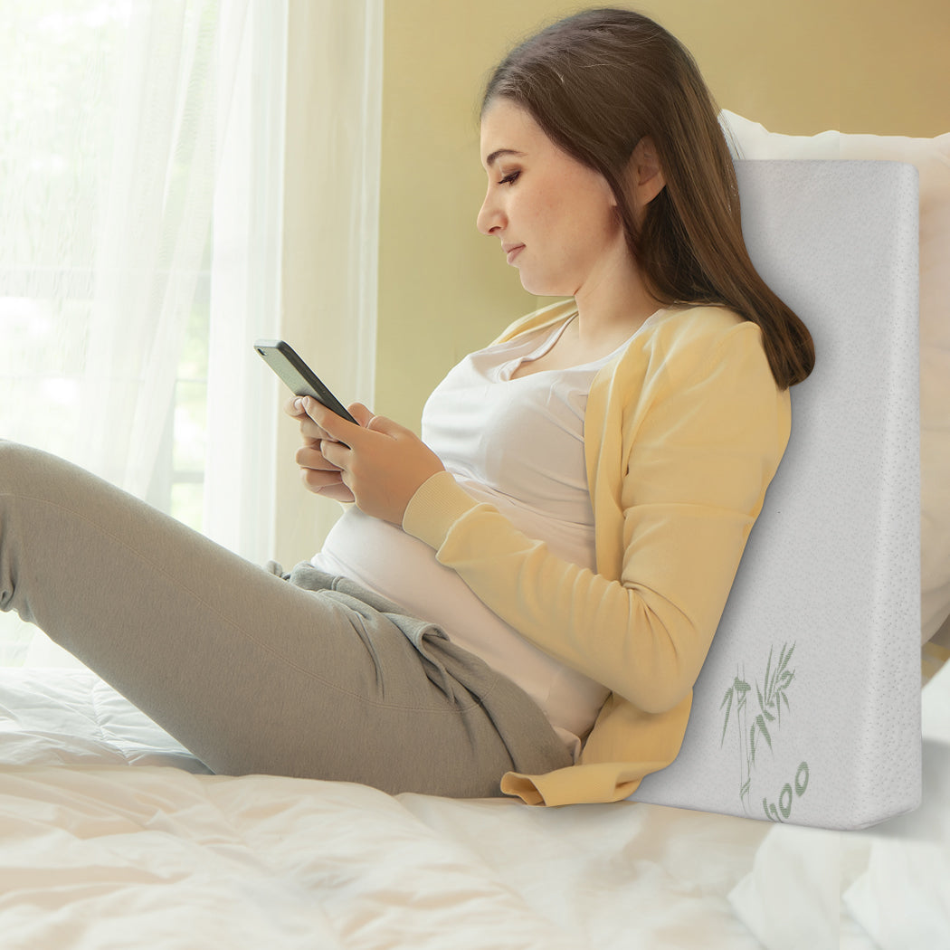 DreamZ Bedding Wedge Pillow Memory Foam White 10-2006733150675406854