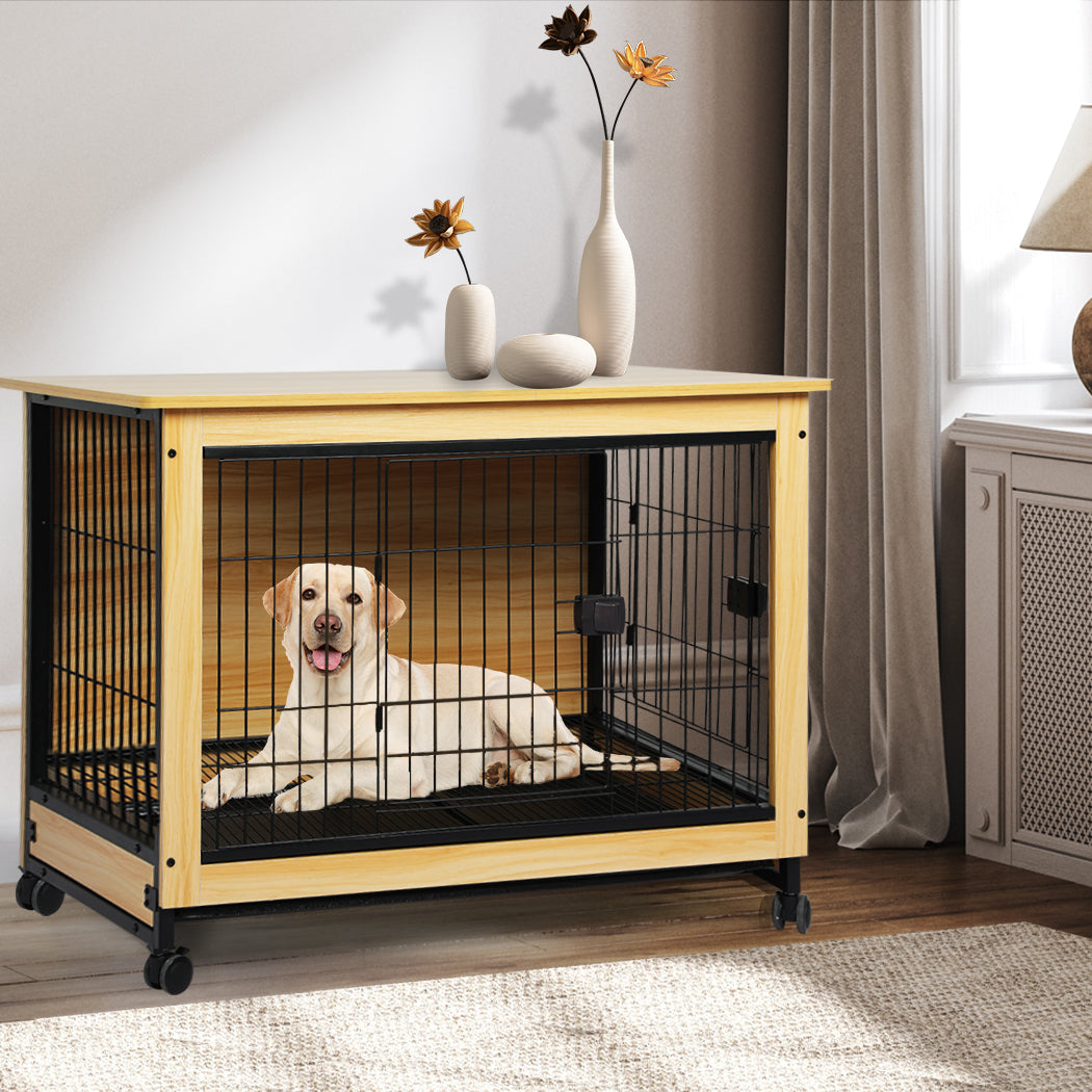 PaWz Wooden Wire Dog Kennel Side End XL X-Large-2018816913962045446