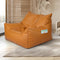 Marlow Bean Bag Chair Cover PU Indoor Brown-2006733218082066438