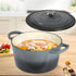 TOQUE 4L Enamel Dutch Oven Pot in Black Colour-2018816771812888582