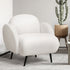 Levede Sofa Chair Fleece Upholstered Single White-2006732843727851526