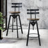 Levede 1x Bar Stool Industrial Adjustable-2006733238923563014