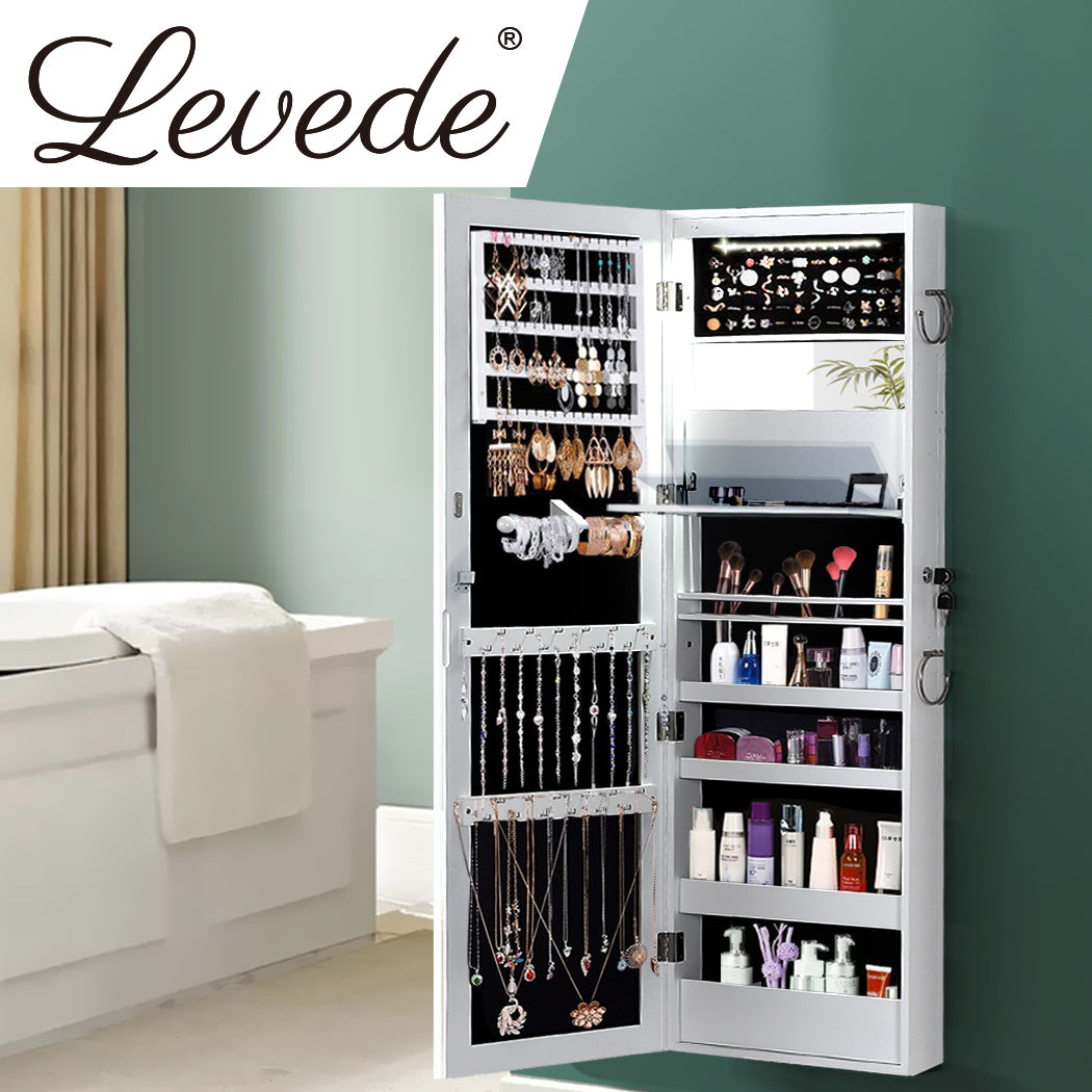 Levede Mirror Jewellery Cabinet Jewelry-1864184303928348678