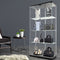 164cm Glass Display Cabinet 2 Doors-1886651026749132806