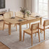 Levede Extendable Dining Table Oak Finish 4-6 Seater Wooden Kitchen 110-150cm-2072893553603907590