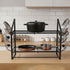 Toque Pot Rack Wall Mounted 2 Tier Hanging Cookware Organizer 20 Hooks Pan Rack-2072893580028022790