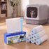 Pawz Cat Litter Bags 120Count Drawstring Cat Poop Bags HDPE White Blue-2100034990296403974