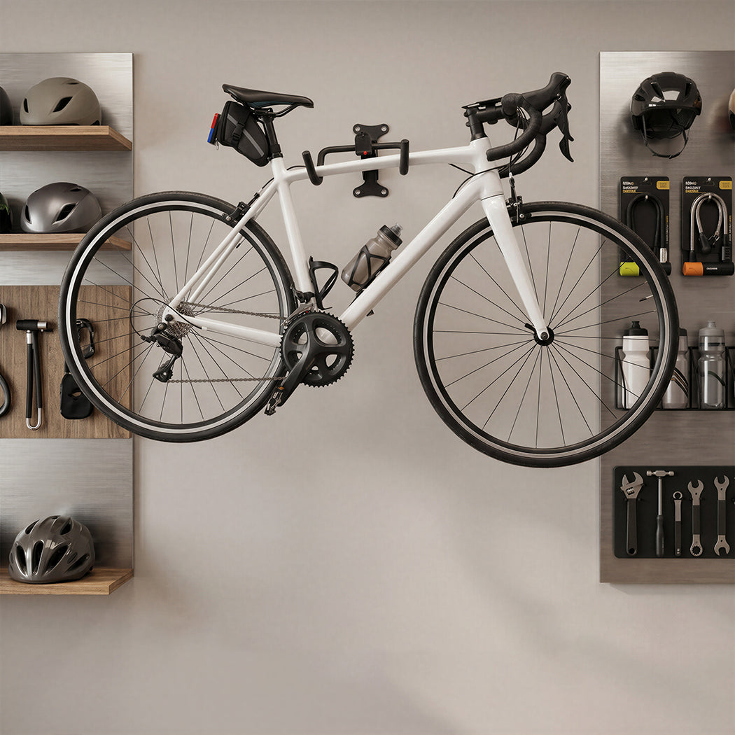 Monvelo Bike Stand Wall Mount Parking Rack Bicycle Retractable Storage Hook-2050059019510484998