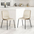 Levede Stackable Dining Chairs Kitchen Beige Set of 8-1973193561876860934