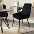 Dining Chairs x 4 Padded Seat Soft Velvet-2006732734030024710