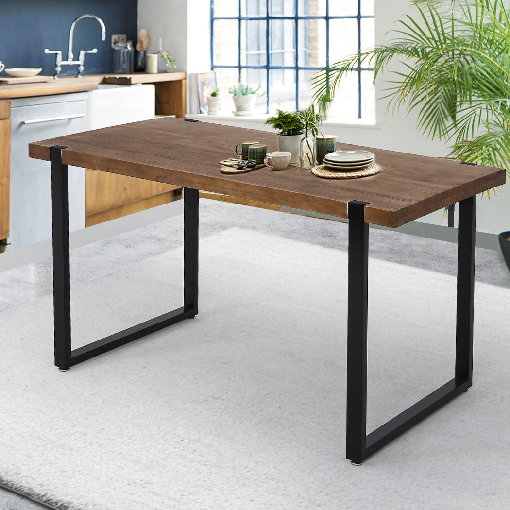 Levede Dining Table Industrial Wooden-1864183274935554054