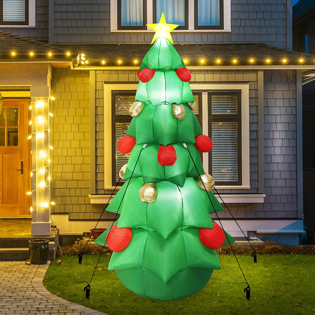 Santaco 2.5M Inflatable Christmas with Led Lights-1950769999450869766