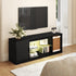 Levede TV Stand Storage with LED 140cm Black-2011971130793005062