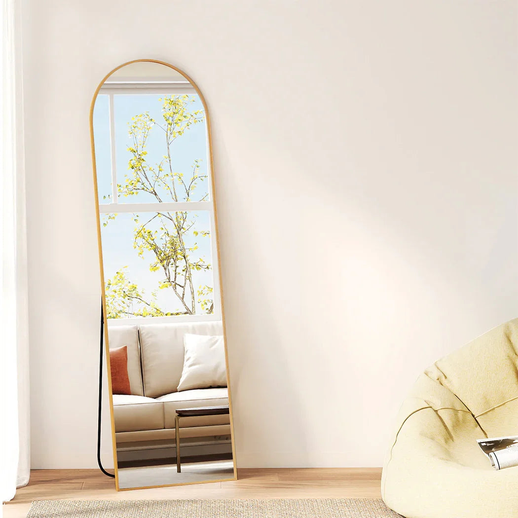 Yezi 165X60CM Full Length Mirror Wall Mounted Mirror Gold-2018816839831916550
