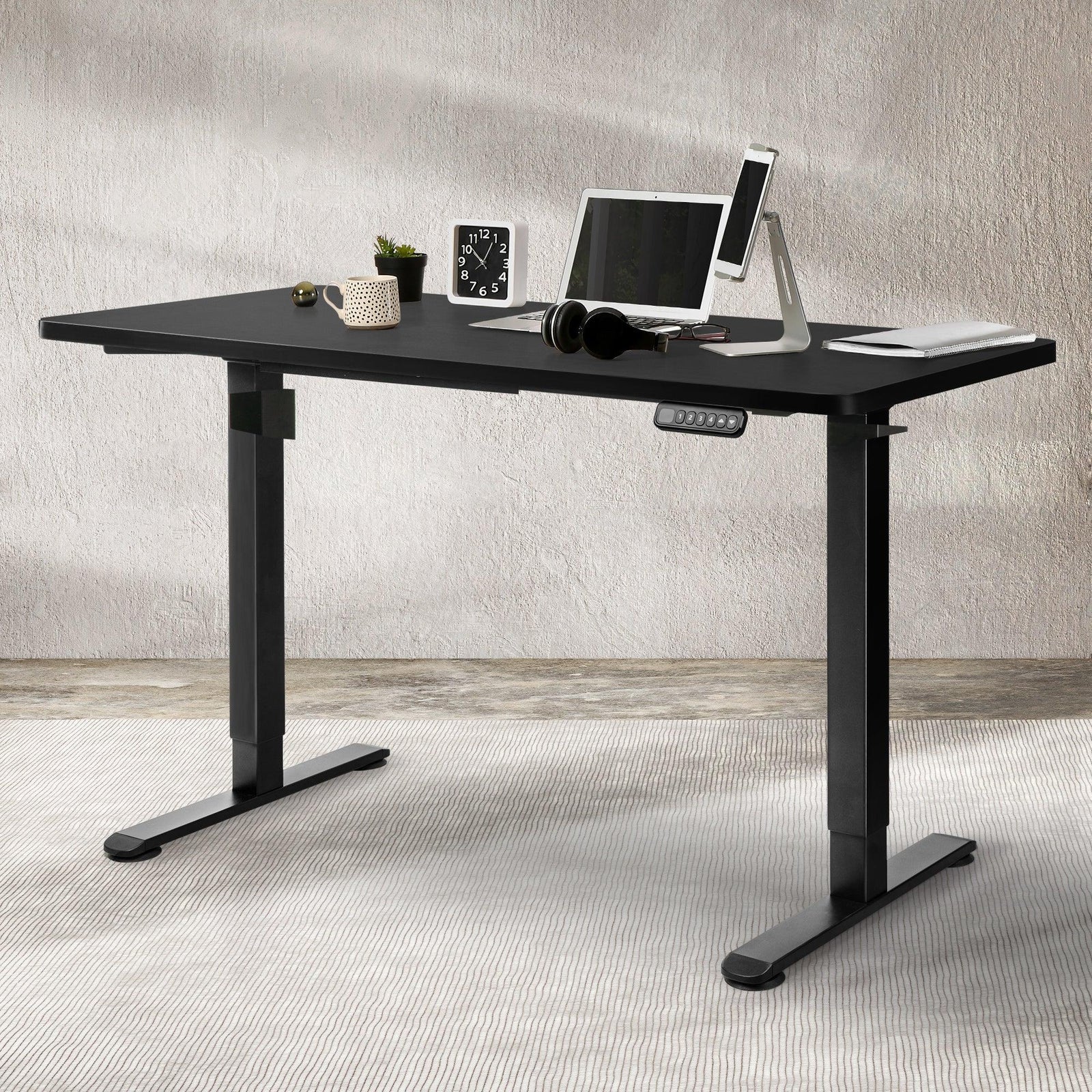 Levede Desktop For Motorised Adjustable Black 140X70CM-2018816895645519878