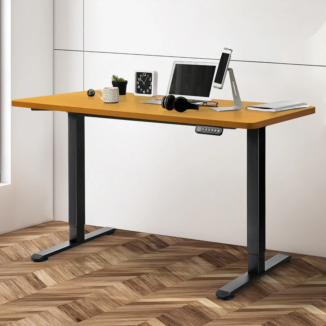 Levede Motorised Standing Desk Adjustable 120cm Natural 800x 1.5MM-2029387252869763078