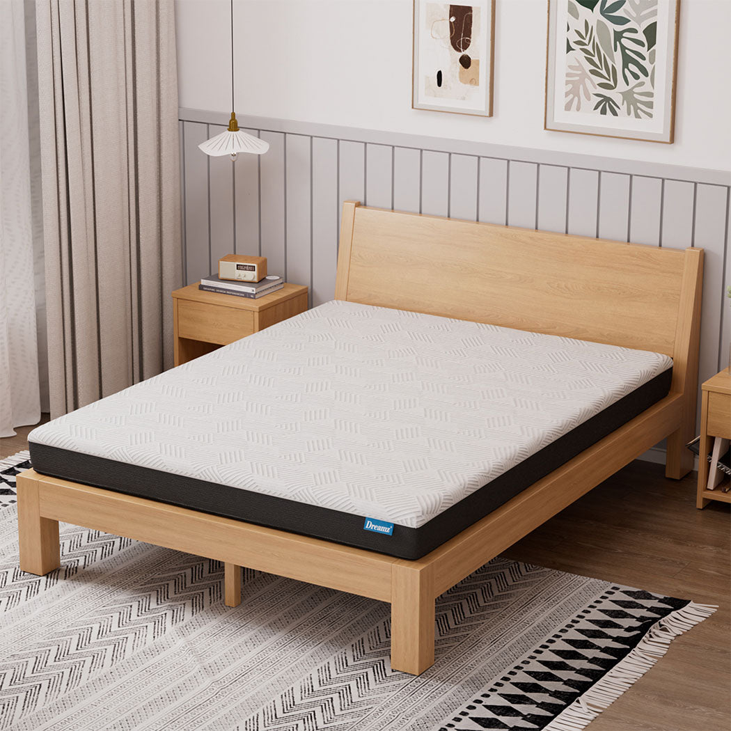 Dreamz Double Mattress Gel Memory Foam Cooling Breathable 15cm Medium Firm-2065254410417737734
