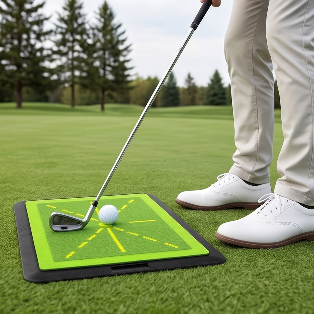 Centra Golf Hitting Mat Swing Path Feedback Rubber Base Indoor Practice Green-2100035024941355014