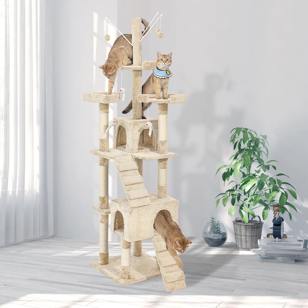PaWz Cat Tree Scratching Post Scratcher Beige-2006733201384542214